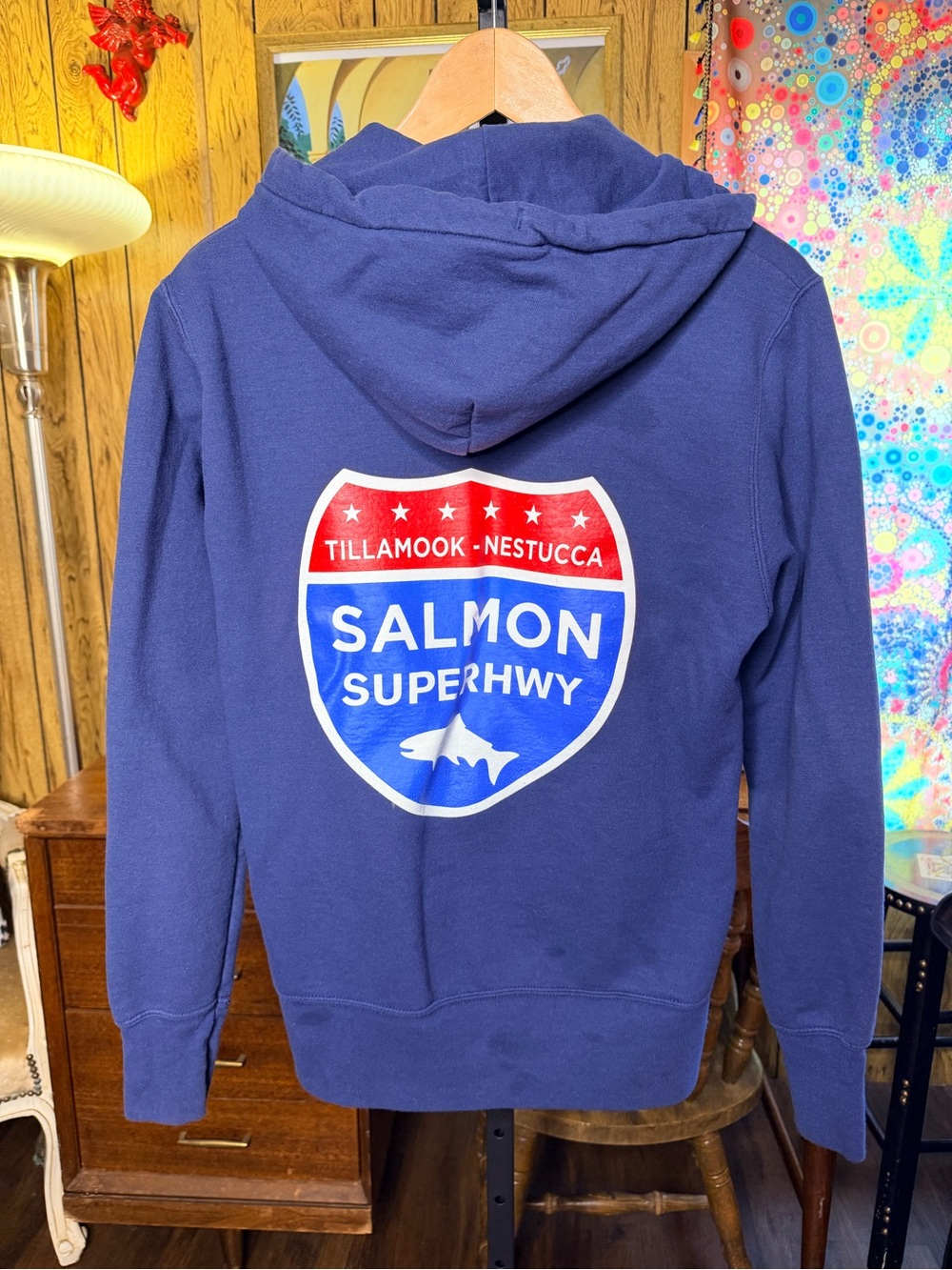Tillamook - Nestucca Salmon Superhwy Zipper Hoodie Sweatshirt